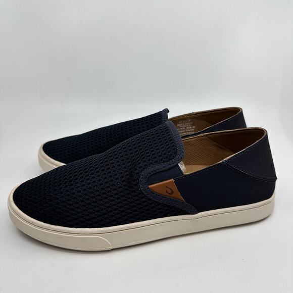 Olukai Women's Pull On Pehuea Casual Shoes US Sz 10 Blue Slip On Loafer Sneaker - Picture 2 of 10